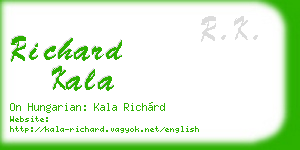 richard kala business card